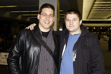 Kevin and Matt at SF airport