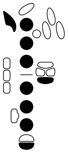 Fingering diagram for A#5. Keys pressed: Octave, LH 1 2 3, pinky B-flat, RH 1 2 3, low C.