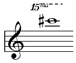 C-sharp-5, written on the treble staff.