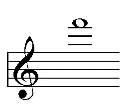 F3, written on the treble staff.