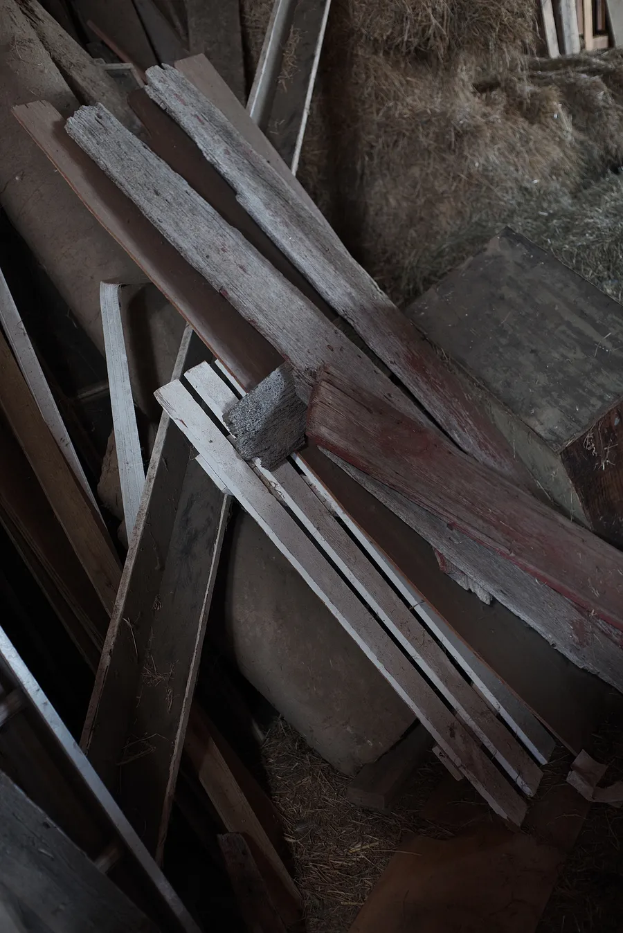 Assorted barn clutter.
